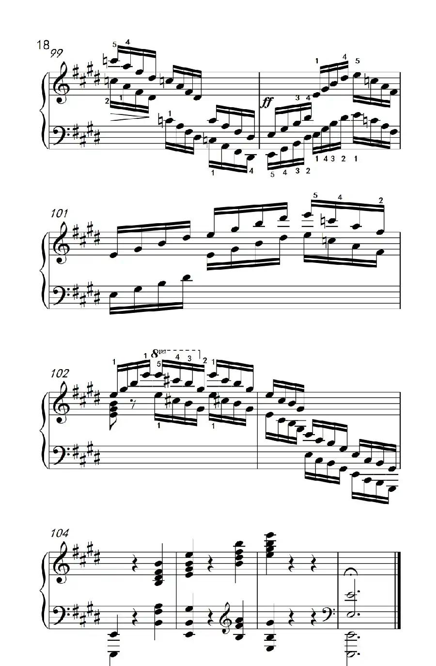 莫什科夫斯基 钢琴练习曲(第一首)