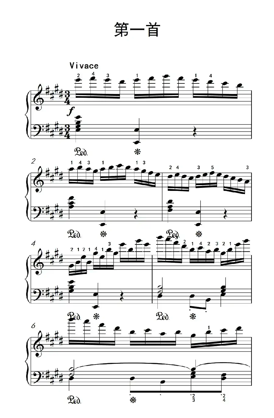 莫什科夫斯基 钢琴练习曲(第一首)