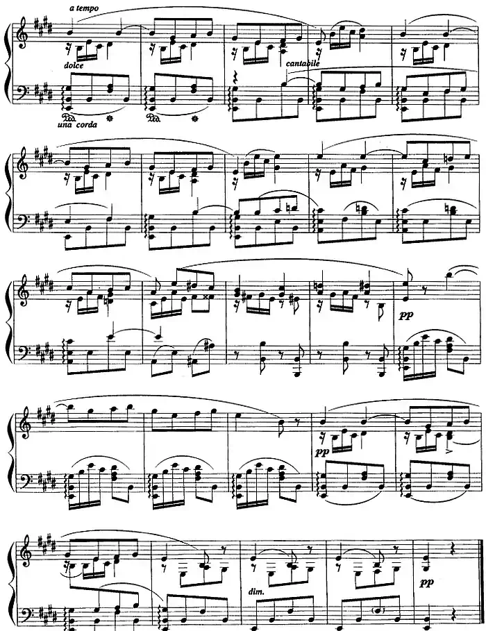 现代钢琴曲:8、摇篮曲(Op.56,No.1)