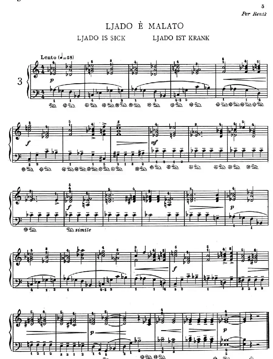 Children's Album Book 1 Op.62(儿童钢琴曲集·3)