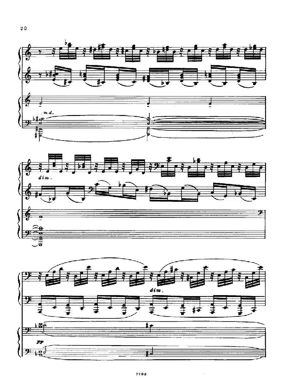 升f小调第一钢琴协奏曲 Op.1(双钢琴版)