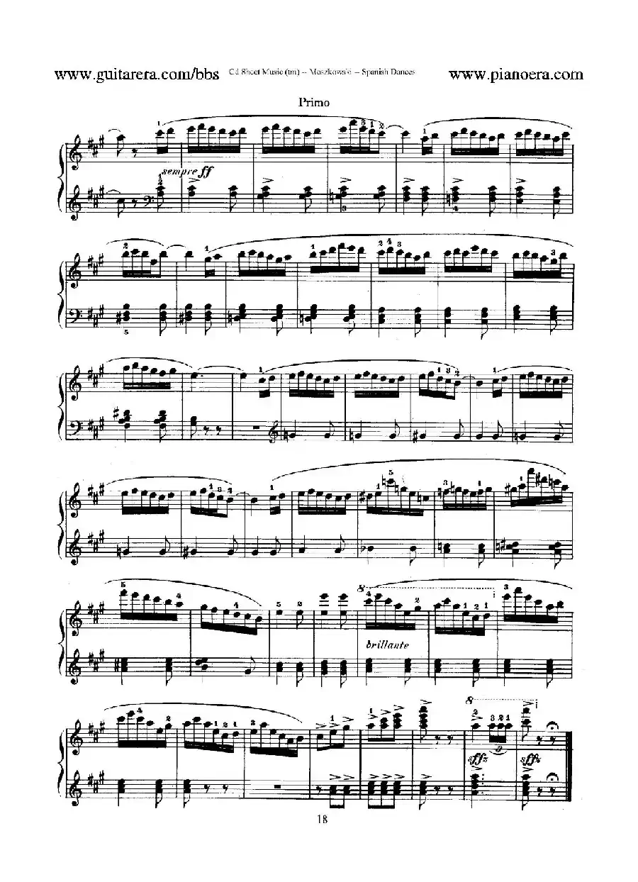 Spanish Dances Op.12(西班牙舞曲·四手联弹版)