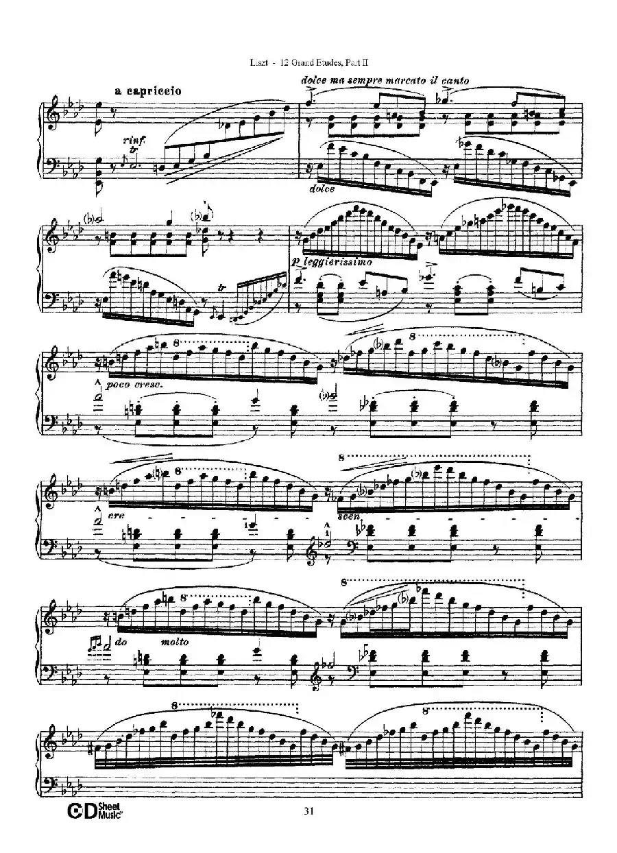 12 Grand Etudes S.137(12首华丽的练习曲·9)