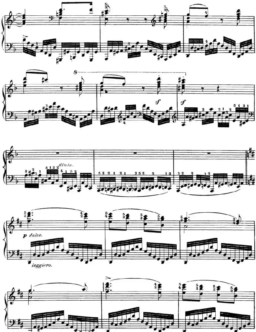 50首车尔尼Op.740钢琴手指灵巧技术练习曲(NO.12)