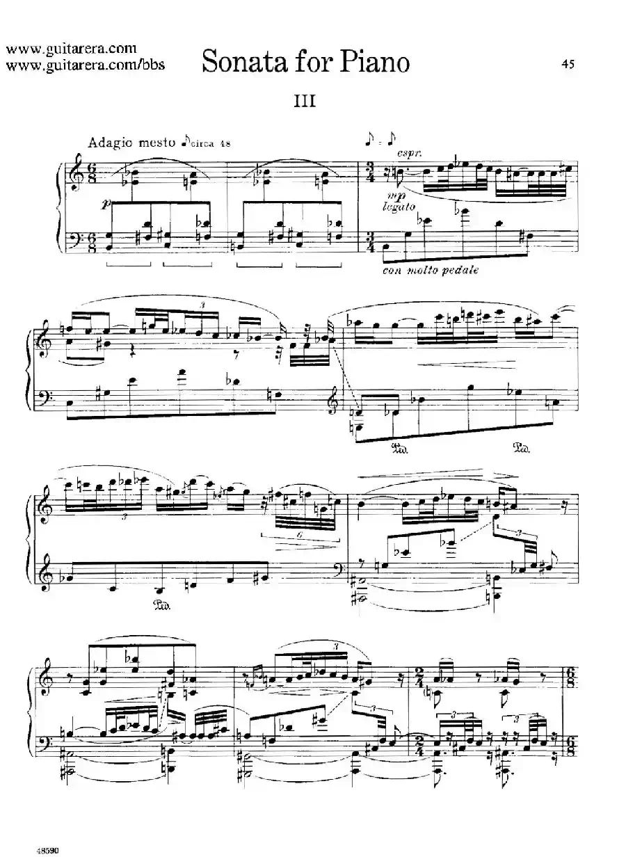 Piano Sonata Op.26(钢琴奏鸣曲·第三乐章)