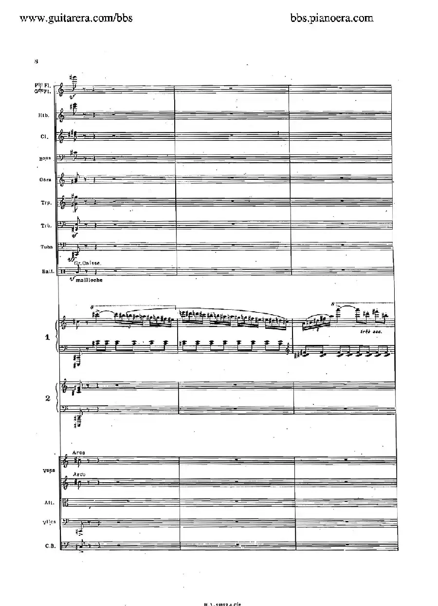 Concerto for 2 Pianos in d Minor(d小调双钢琴协奏曲·总谱)