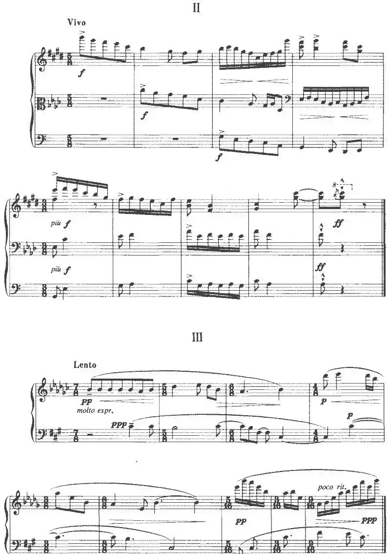 钢琴小曲三首(曹光平作曲版)