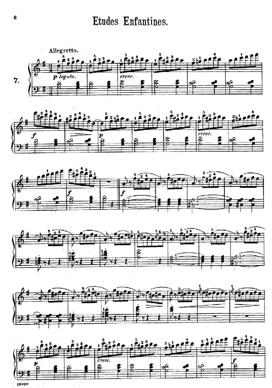 Etudes Enfantines Op.37(儿童钢琴练习曲 第7——10首)