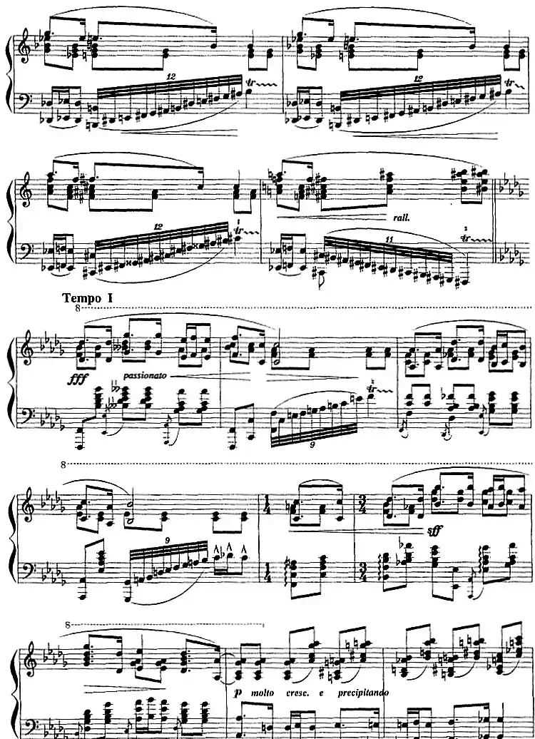 现代钢琴曲:22、练习曲(Op.4,No.3)