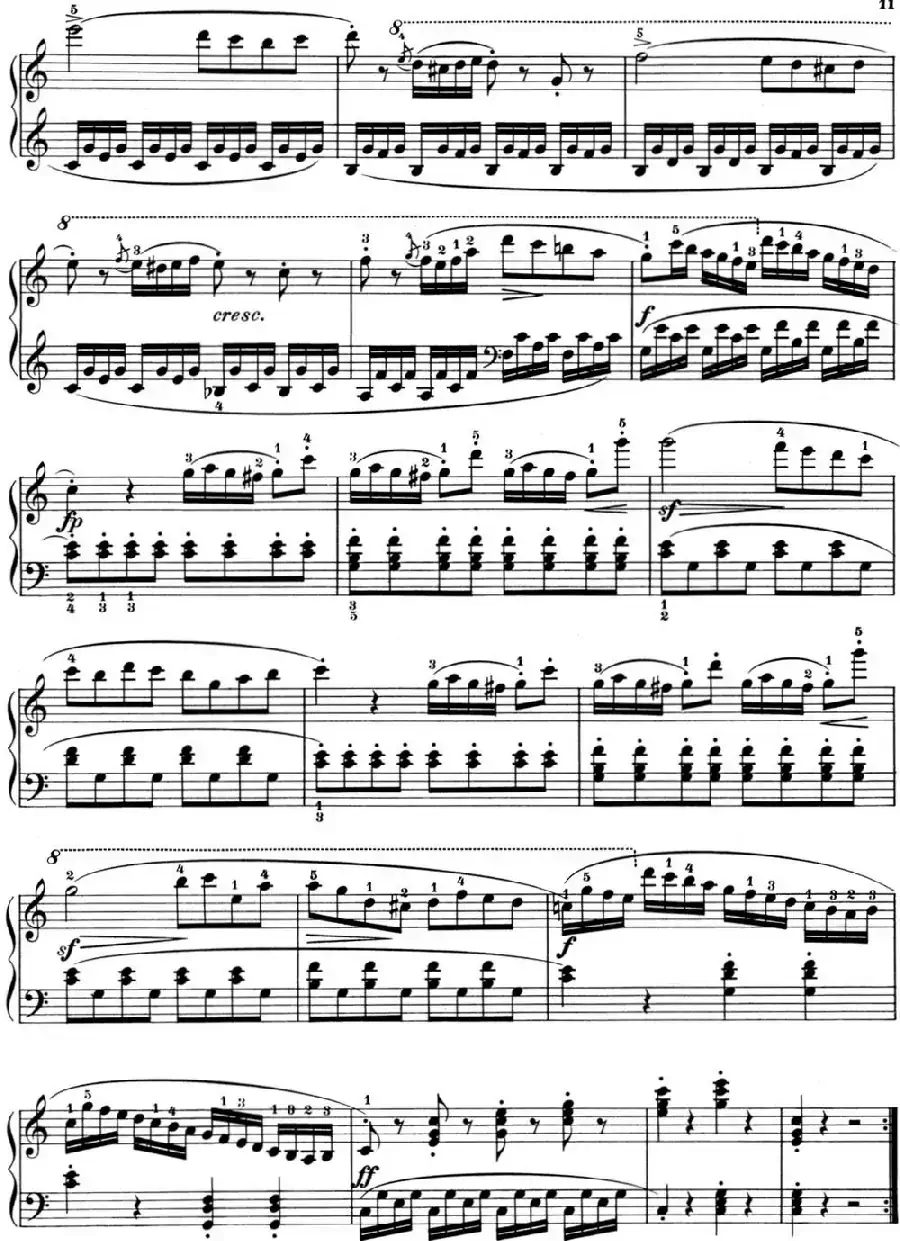 25首车尔尼Op.748练习曲(NO.5)