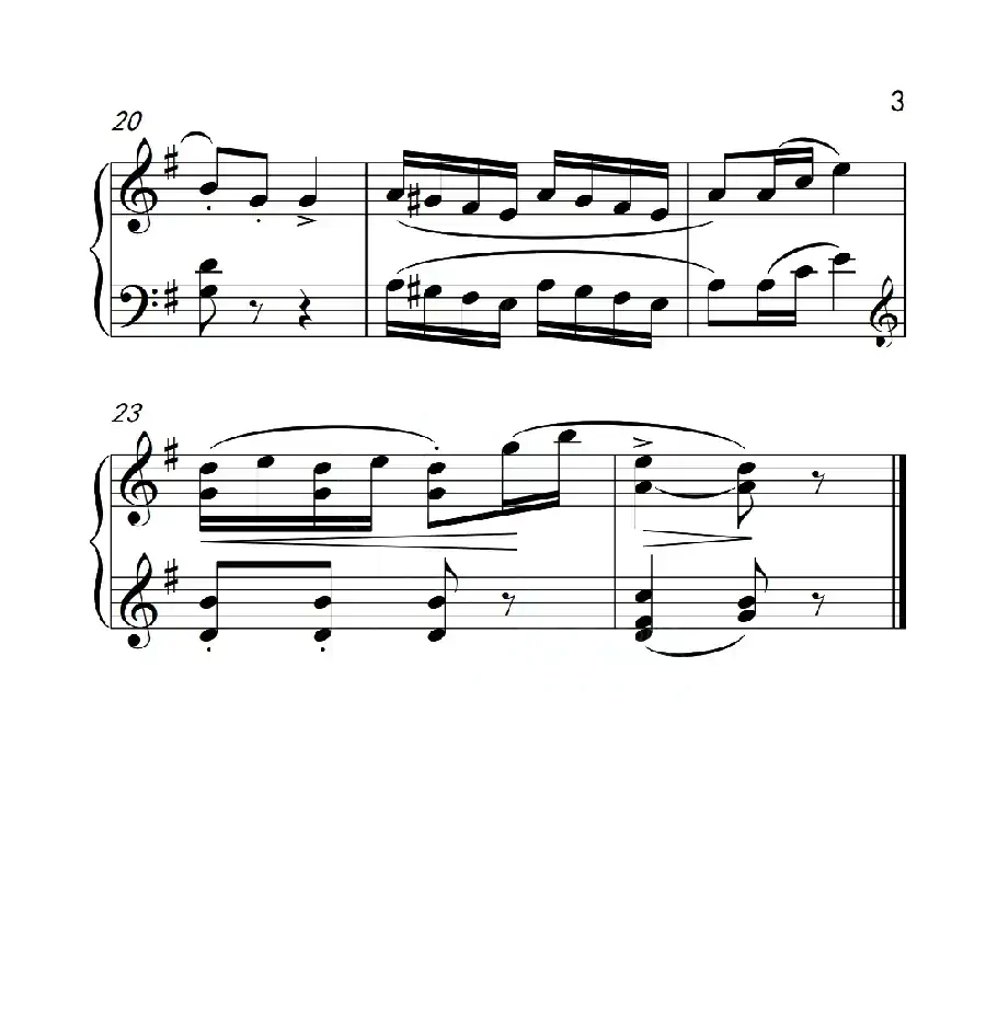 第一级 练习曲(中国音乐学院钢琴考级作品1~6级)