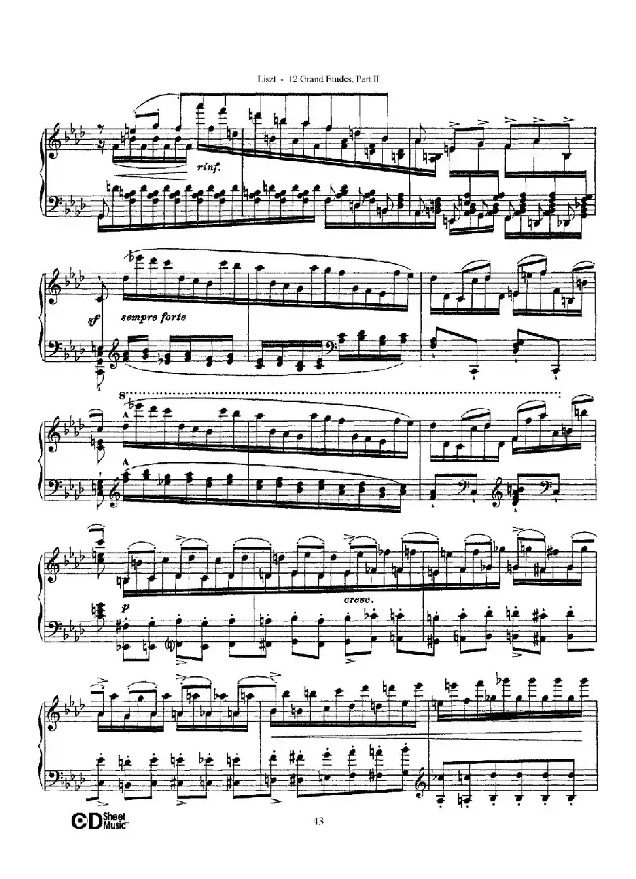 12 Grand Etudes S.137(12首华丽的练习曲·10)