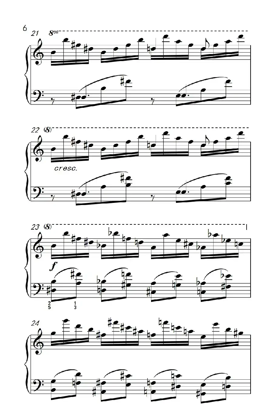 莫什科夫斯基 钢琴练习曲(第五首)