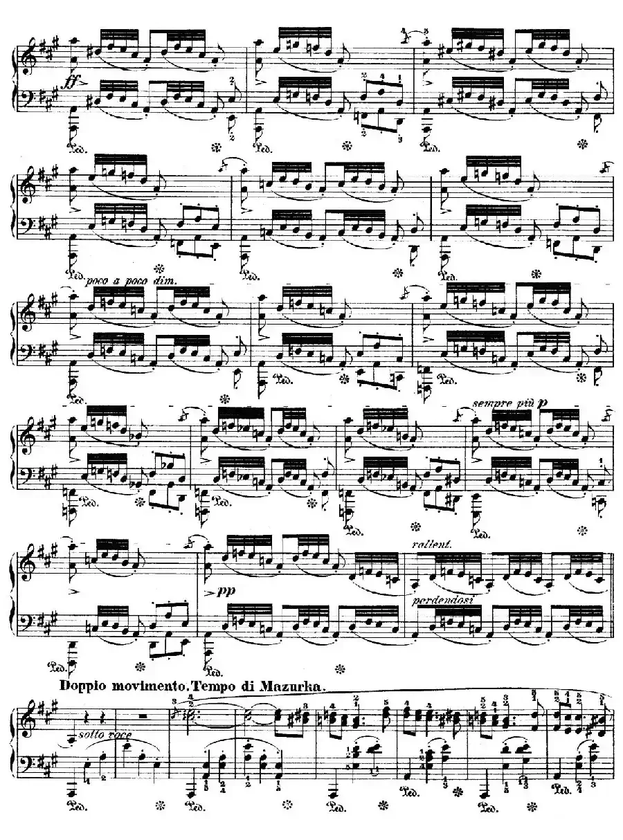 Polonaise in f-Sharp Minor Op.44(升f小调波兰舞曲)