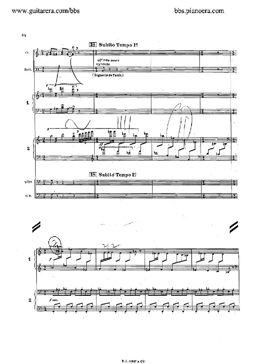 Concerto for 2 Pianos in d Minor(d小调双钢琴协奏曲·总谱)
