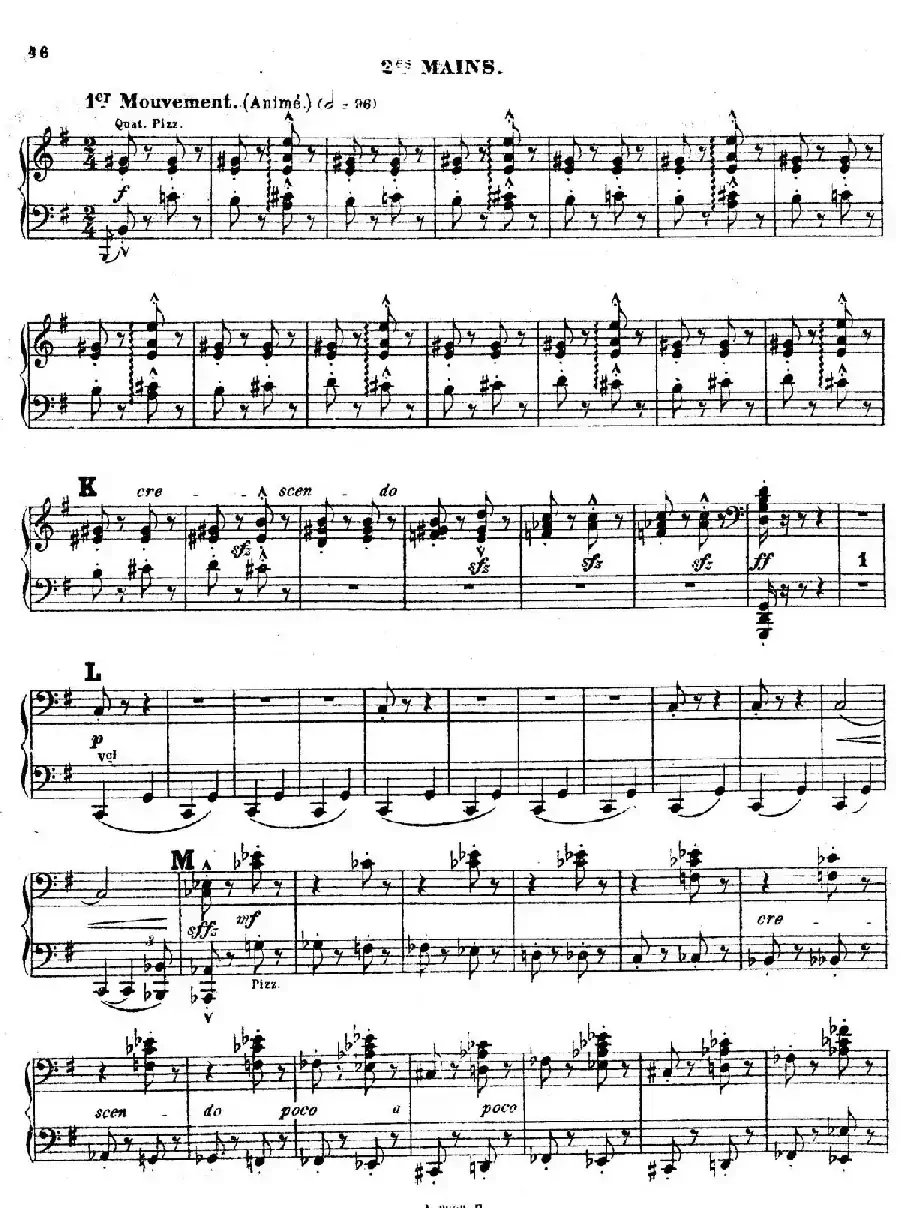 Symphony on a French Mountain Air Op.25(法国山歌交响曲·双钢琴·Ⅲ)
