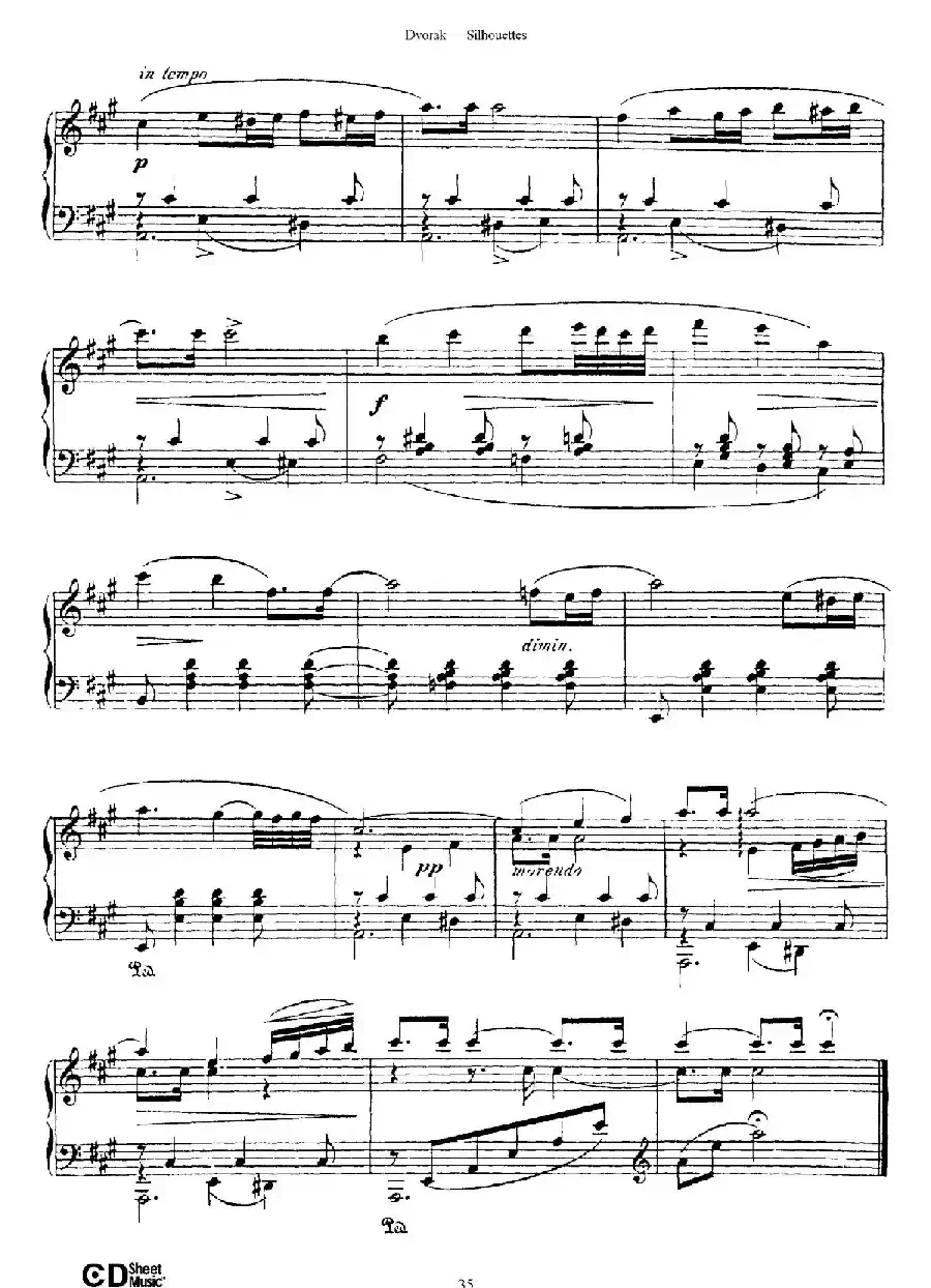 12 Silhouettes Op.8(12首剪影·11)