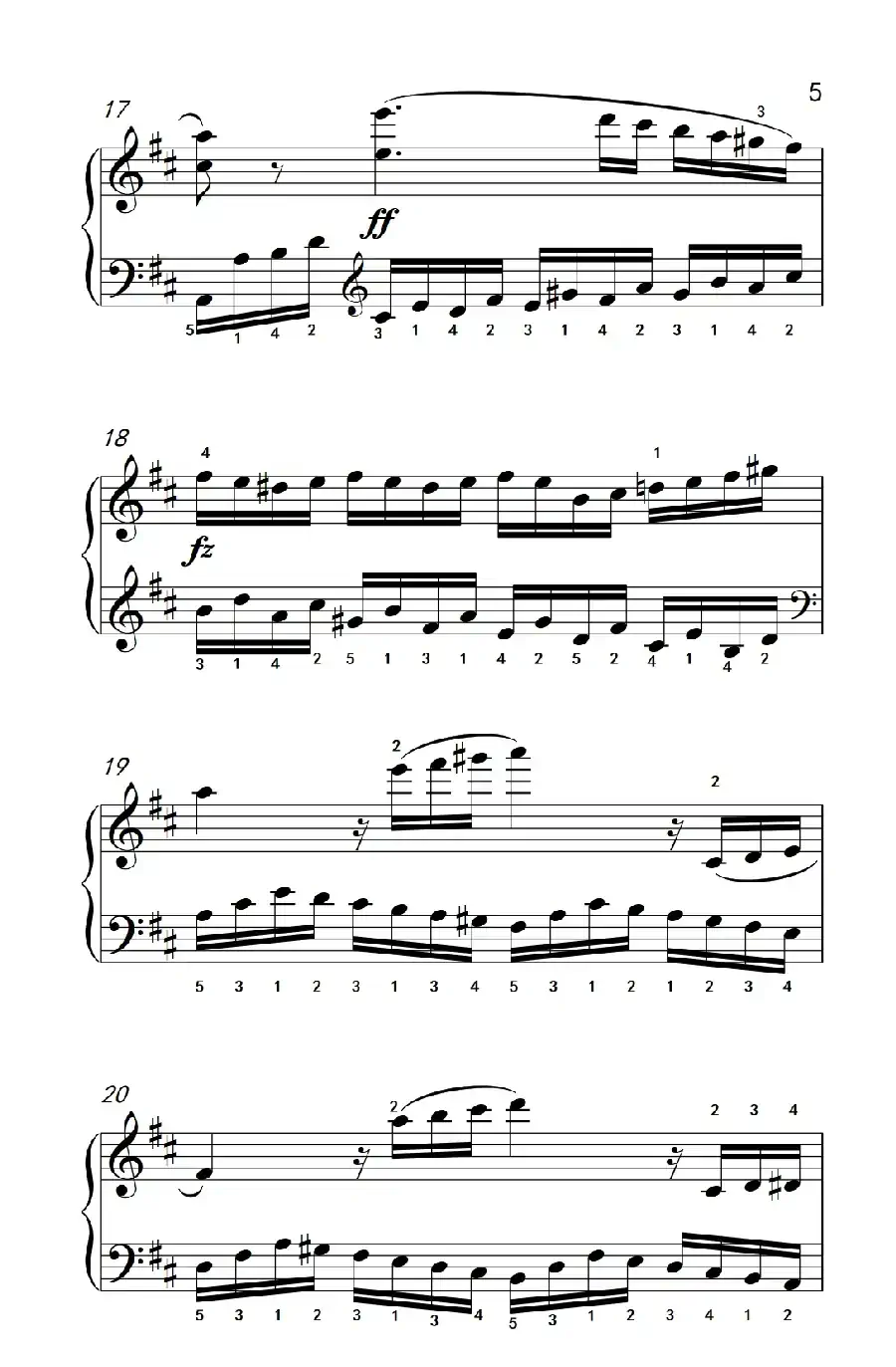 第八级2.练习曲 No.6 (中央音乐学院 钢琴(业余)考级教程 7-9级)