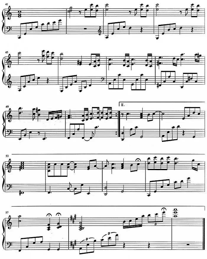 流行歌曲改编的钢琴曲:追