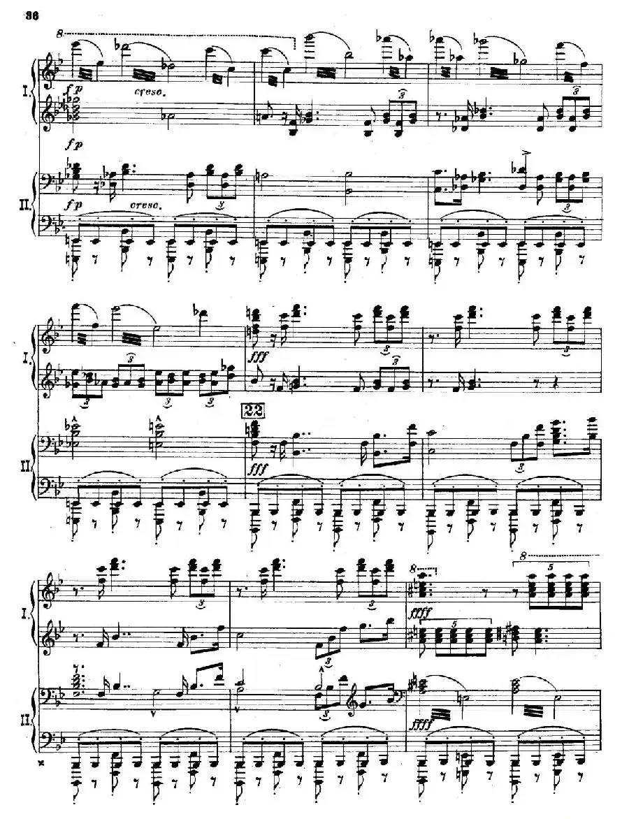 The Pines of Rome(交响诗《罗马的松树》·双钢琴)(第四部分:阿皮亚大道上的松树)
