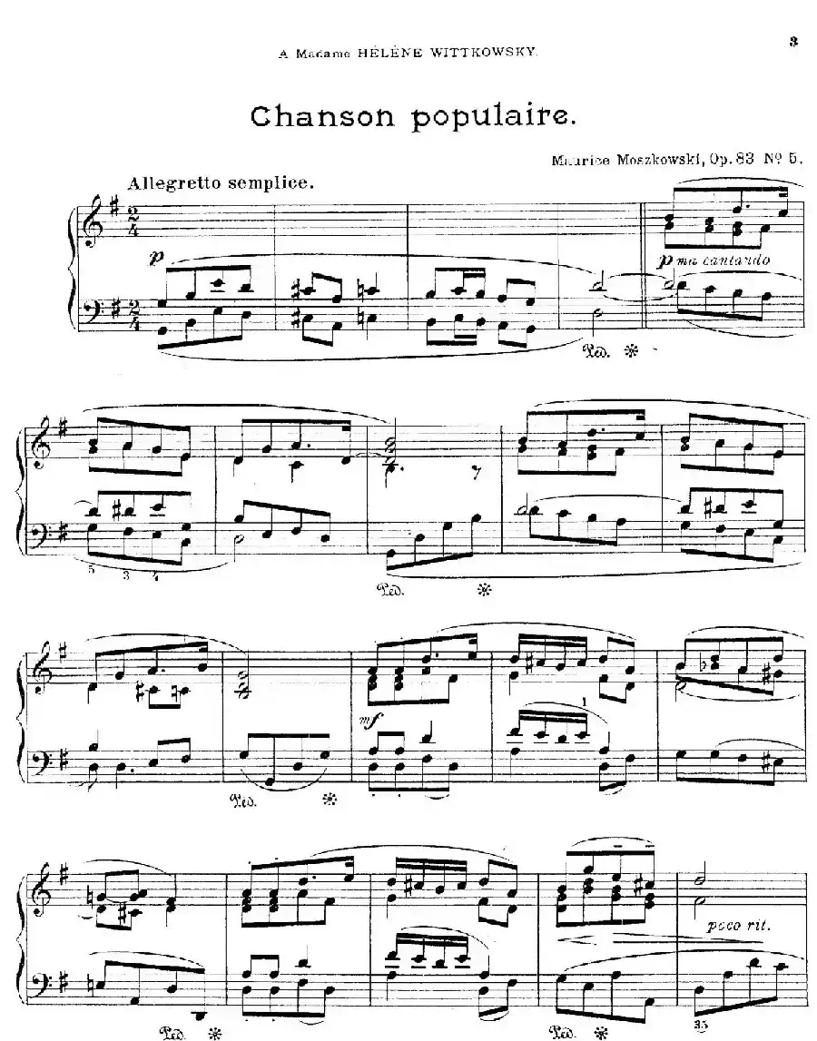 Six Pieces Op.83(6首小品·5)
