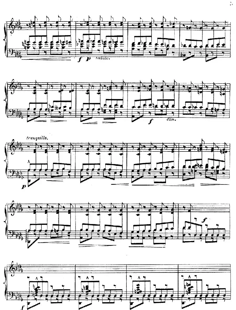 Grande Etude de Concert Tremolo Op.58(音乐会练习曲“震音”)