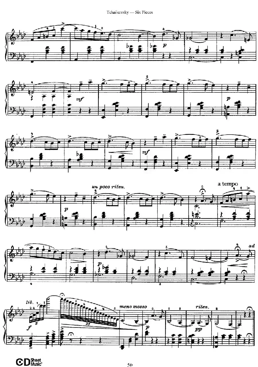 Six Pieces Op.51(6首小品·6)