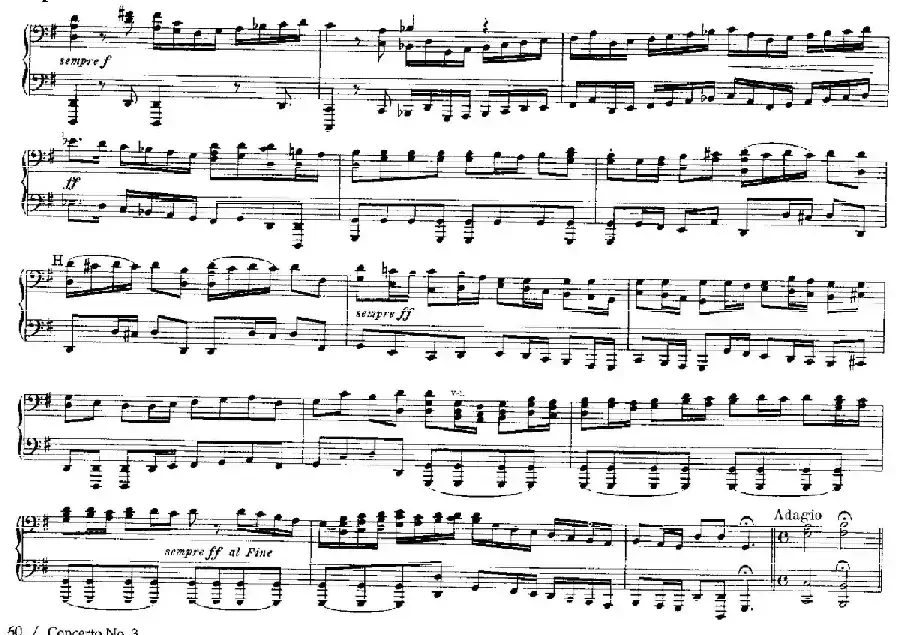 Brandenburg Concerto No.3 in G Major BWV.1048(G大调第三勃兰登堡协奏曲·四手联弹版)