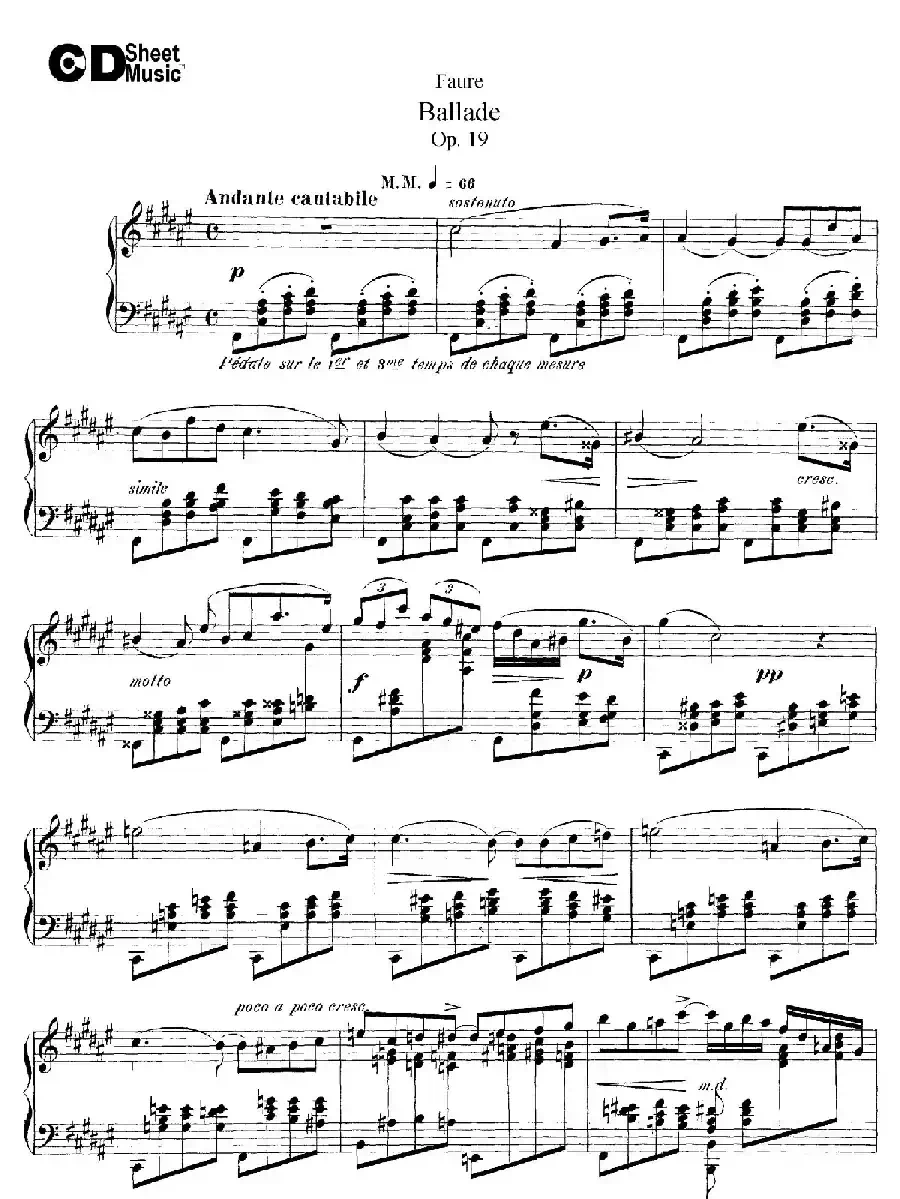 Ballade Op.19(叙事曲)