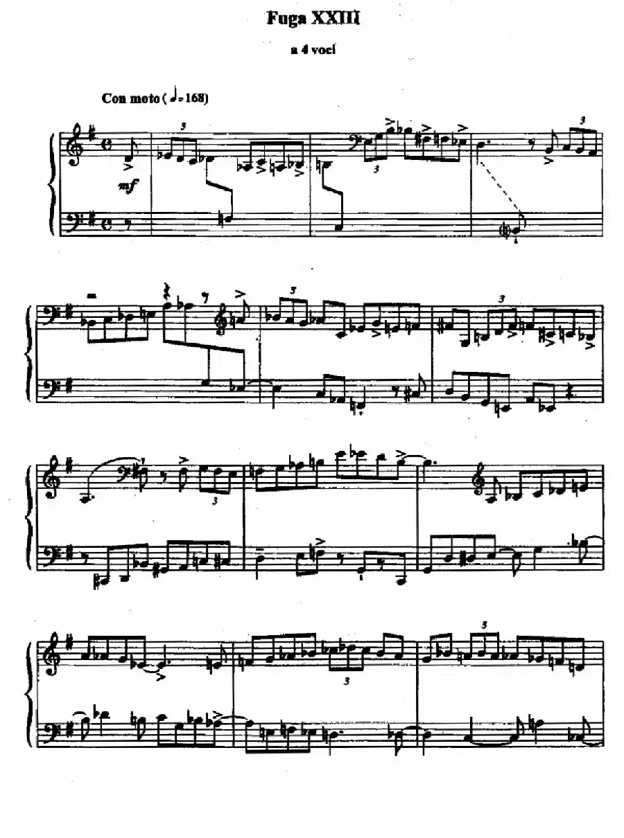 24 Preludes and Fugues Op.82(24首前奏曲与赋格·23)