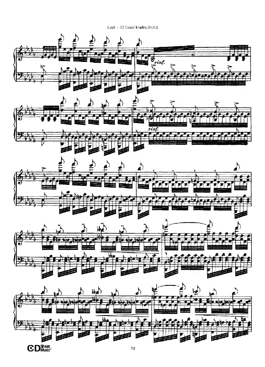 12 Grand Etudes S.137(12首华丽的练习曲·12)