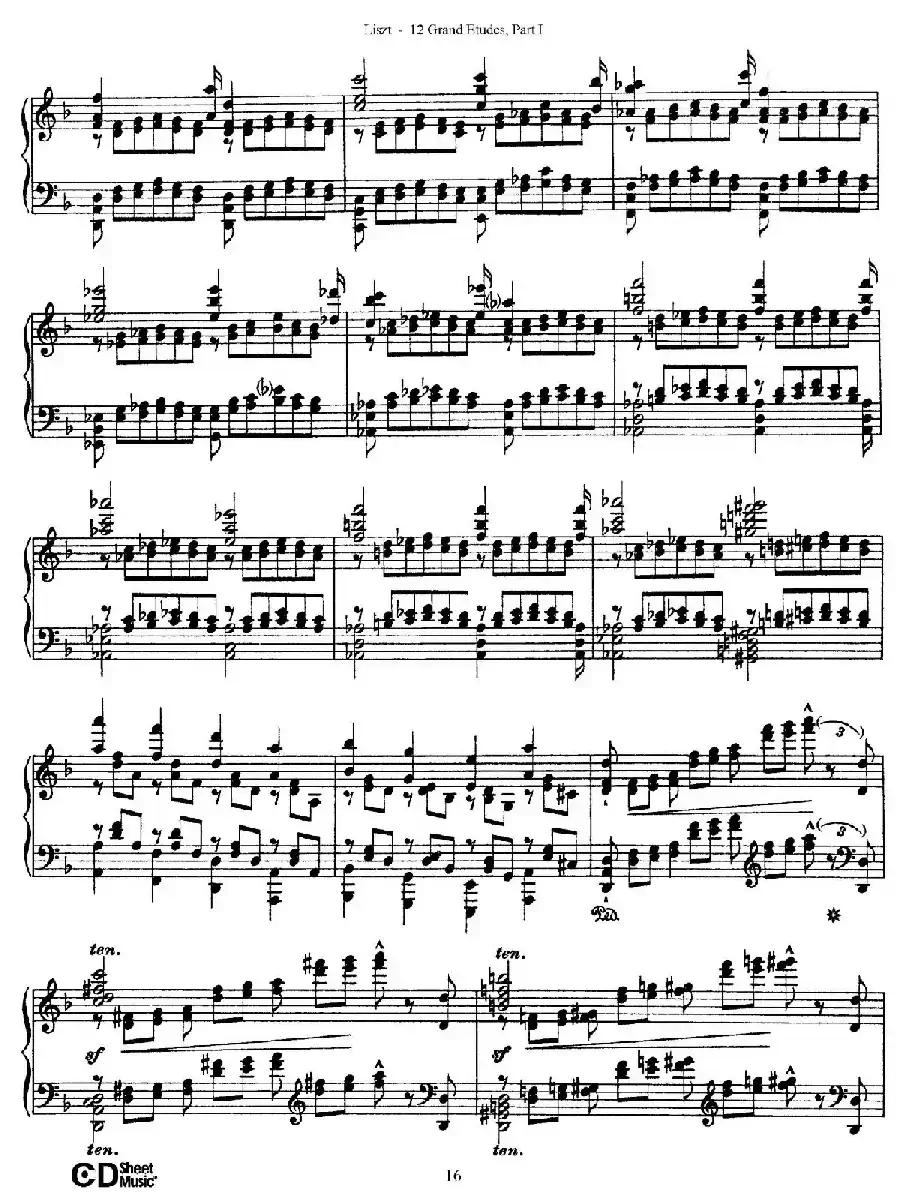 12 Grand Etudes S.137(12首华丽的练习曲·4)
