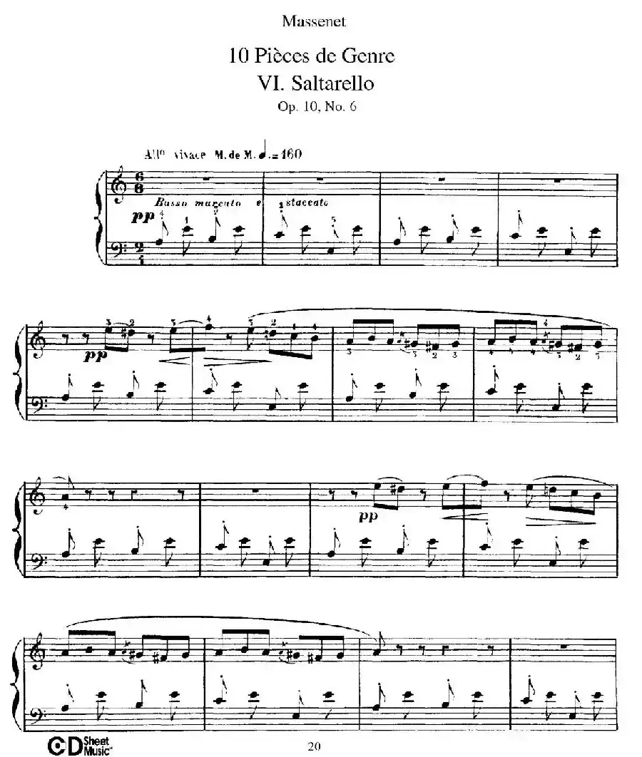 Dix Pièces de Genre Op.10(10首个性小品·Ⅵ)