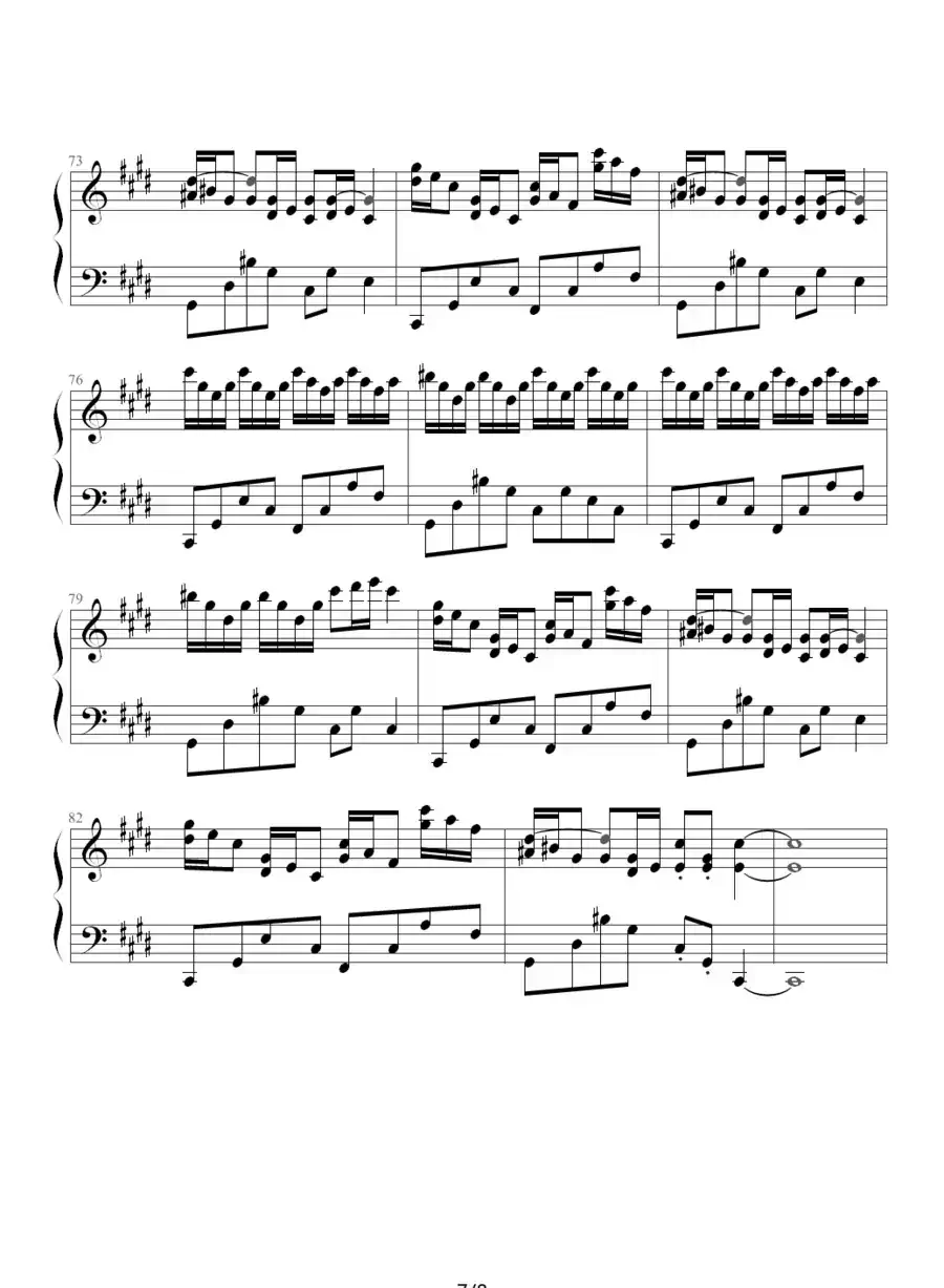克罗地亚狂想曲（Tonci Huljie 制谱版）