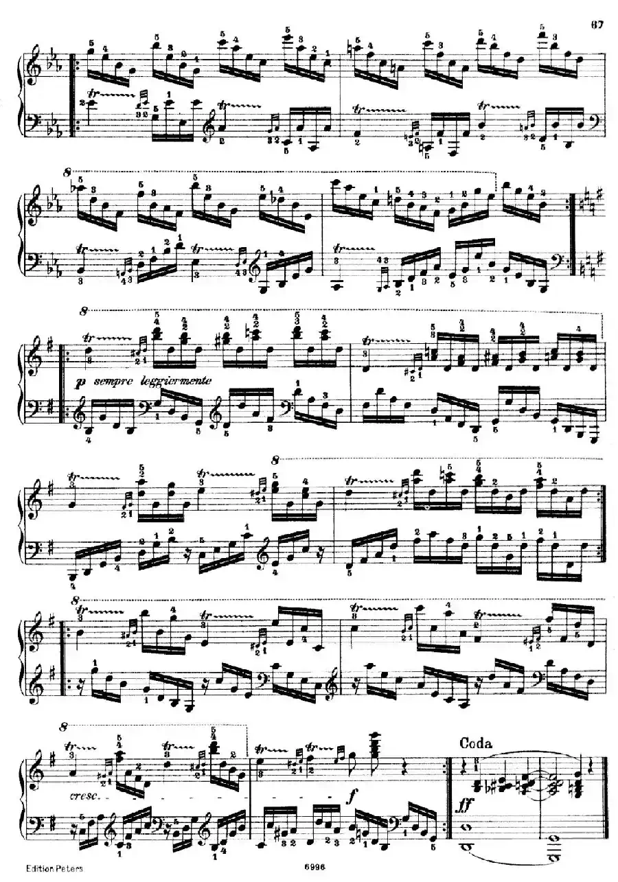 School of the Virtuoso Op.365(60首钢琴高级练习曲·27)