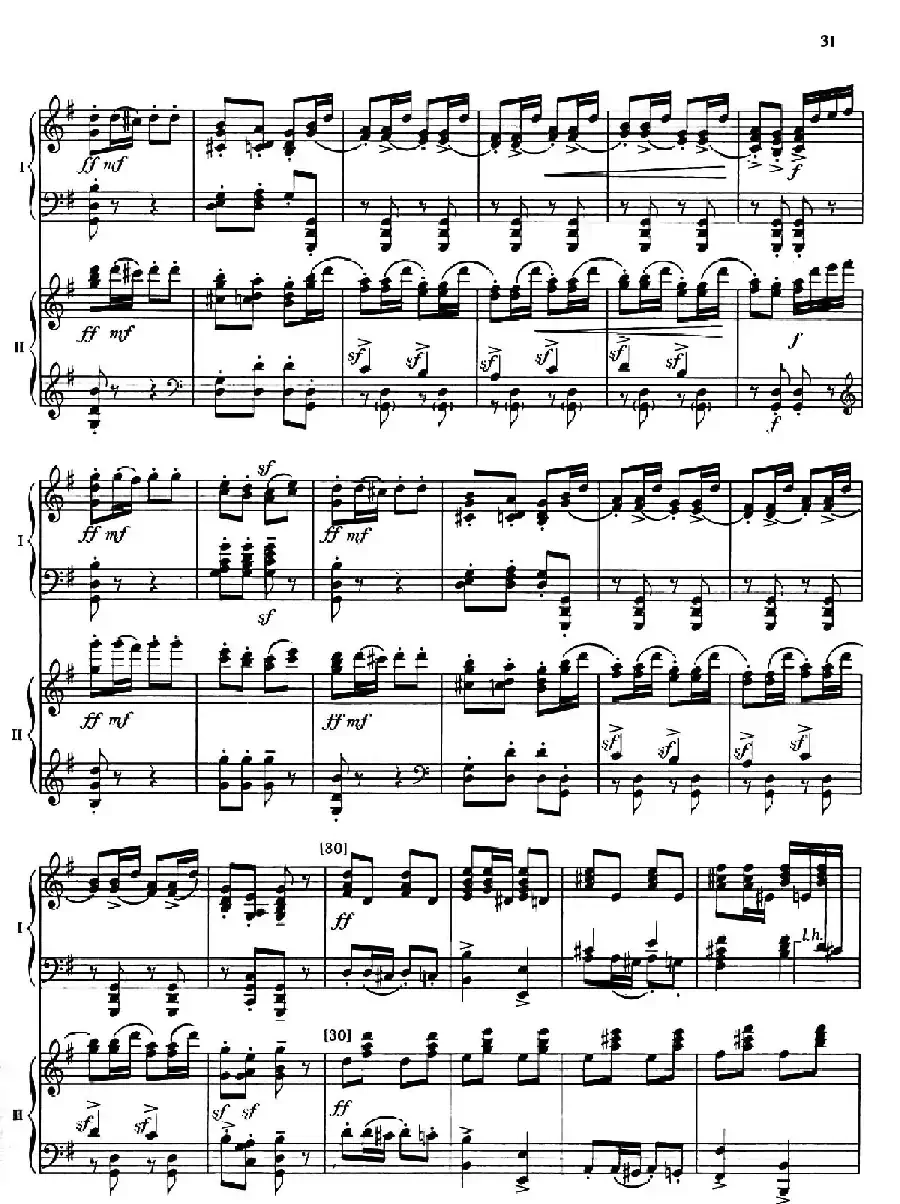 Nutcracker Op.71 芭蕾舞剧《胡桃夹子》(改编双钢琴版·第三部分)