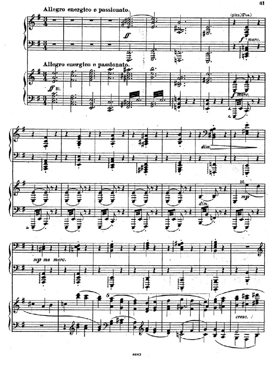 Symphony No.4 in e Minor Op.98(e小调第四交响曲·双钢琴)