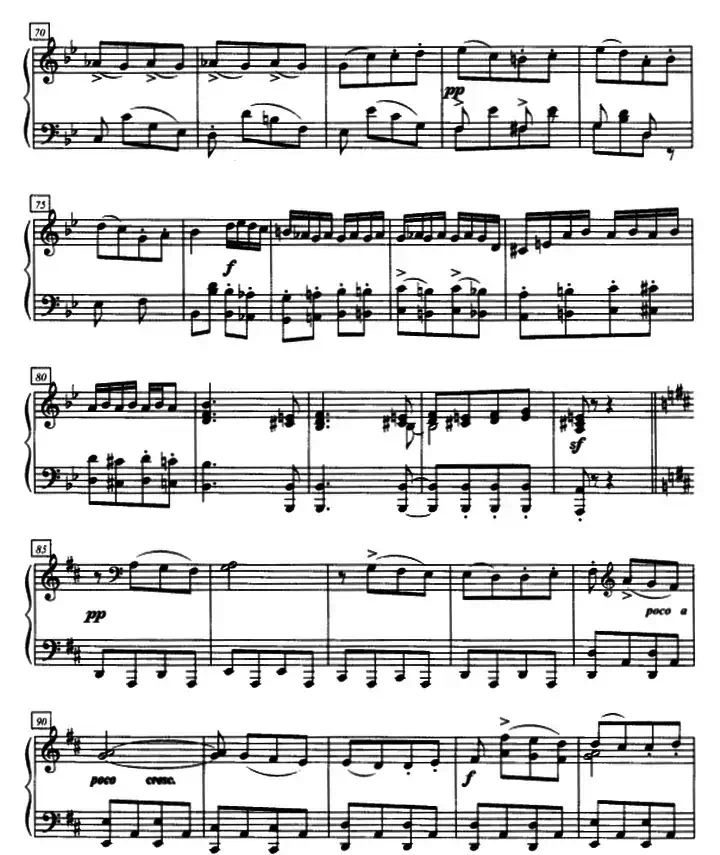 加洛普即兴曲(四手联弹、第二钢琴)
