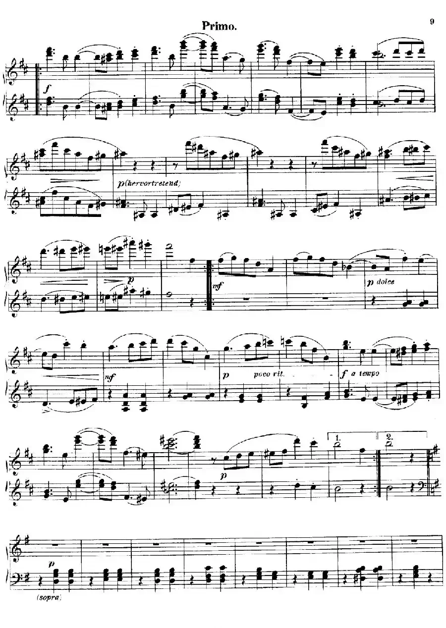 Walzer Op.3 - 4 hands(圆舞曲·四手联弹)