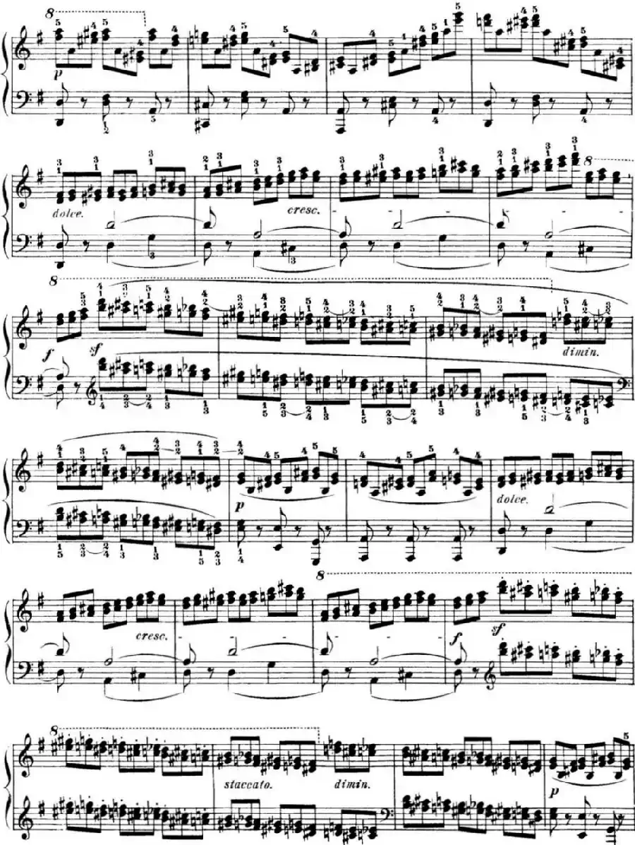 50首车尔尼Op.740钢琴手指灵巧技术练习曲(NO.39)