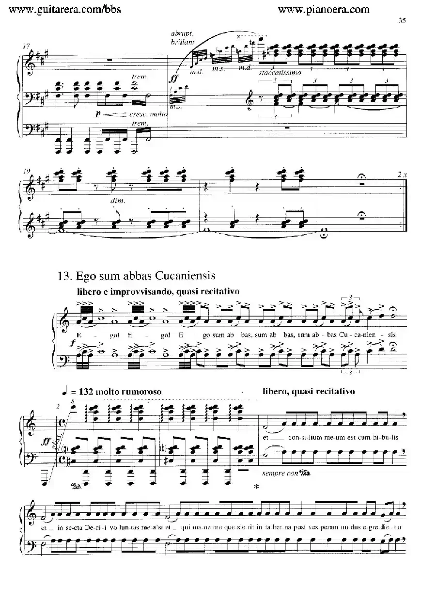 Carmina Burana(布兰诗歌)(清唱剧)