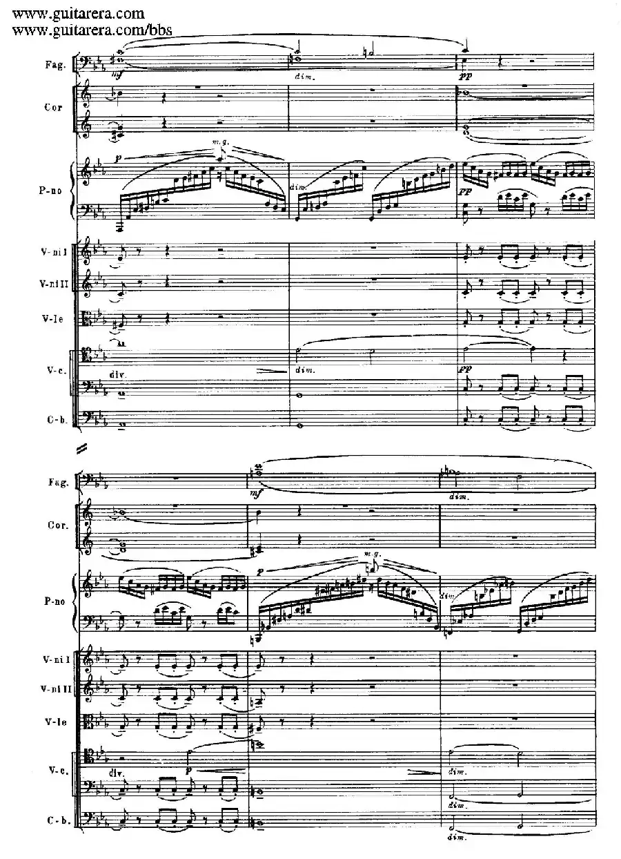 c小调第二钢琴协奏曲 Op.18(总谱·P37——45)