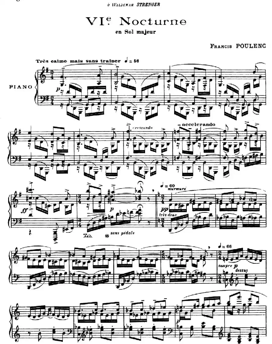 Eight Nocturnes (8首夜曲·Ⅵ)