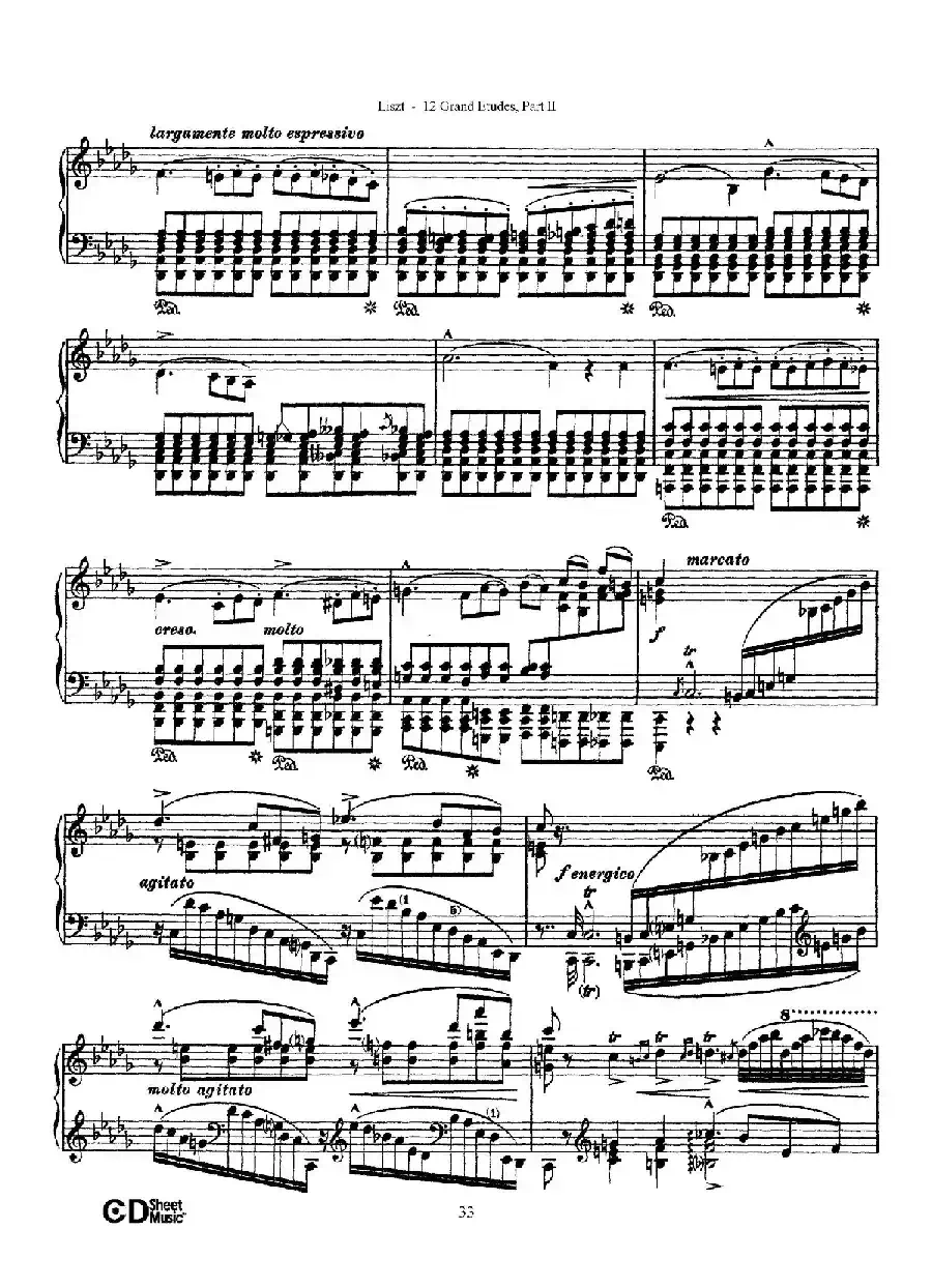 12 Grand Etudes S.137(12首华丽的练习曲·9)
