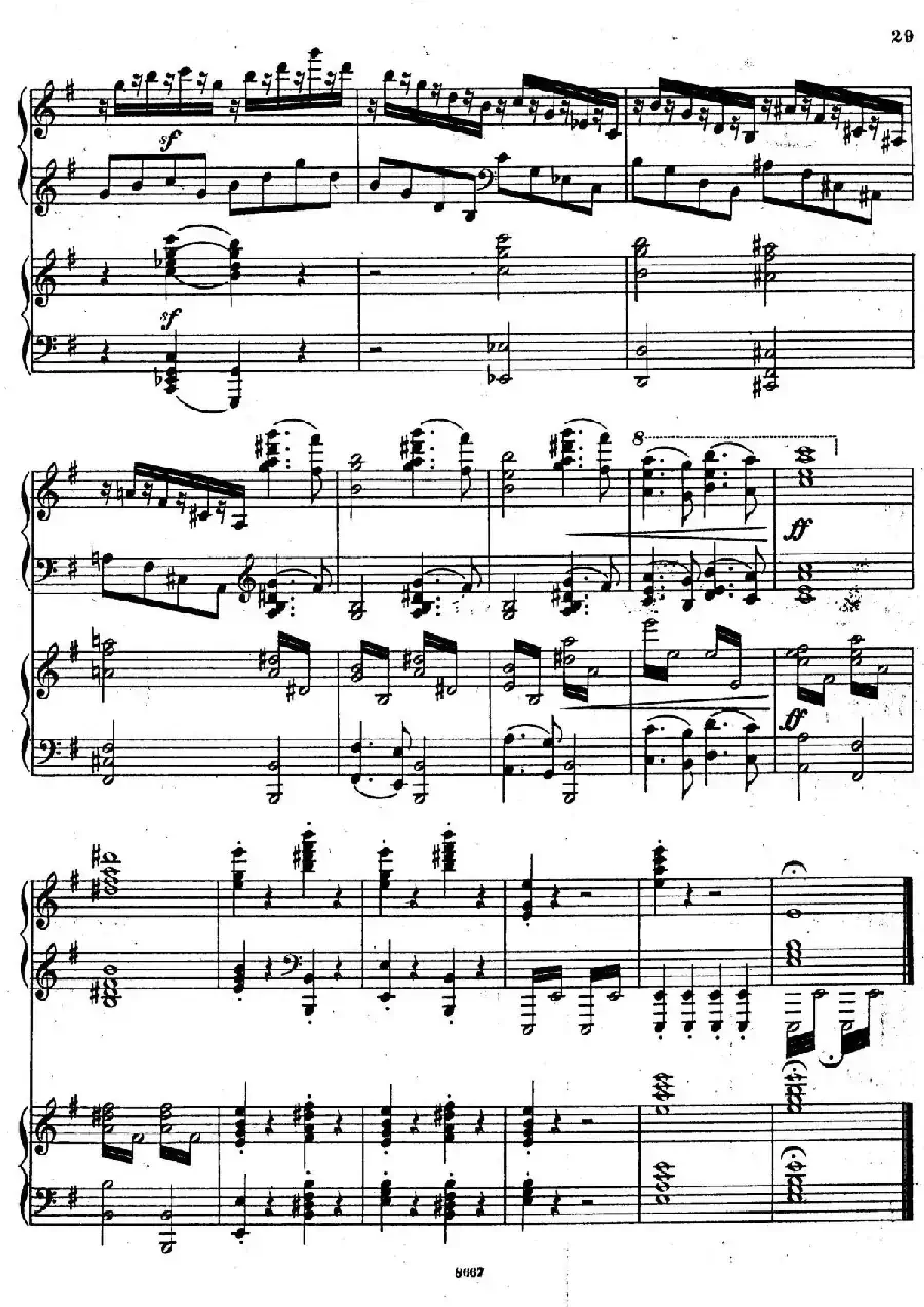 Symphony No.4 in e Minor Op.98(e小调第四交响曲·双钢琴)