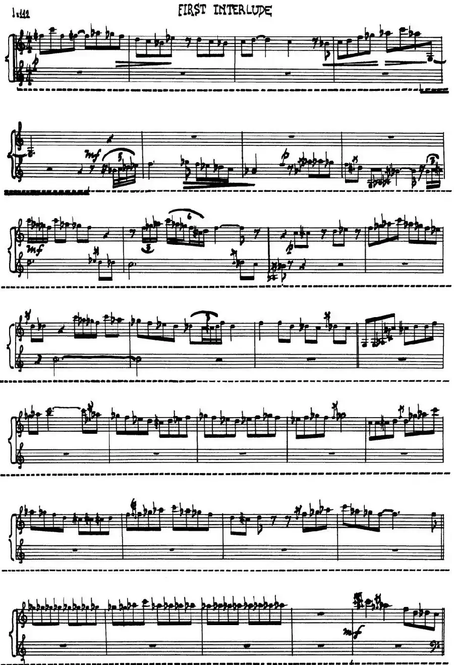 为加料钢琴而作的奏鸣曲与间奏曲(EIRST INTERLUDE)