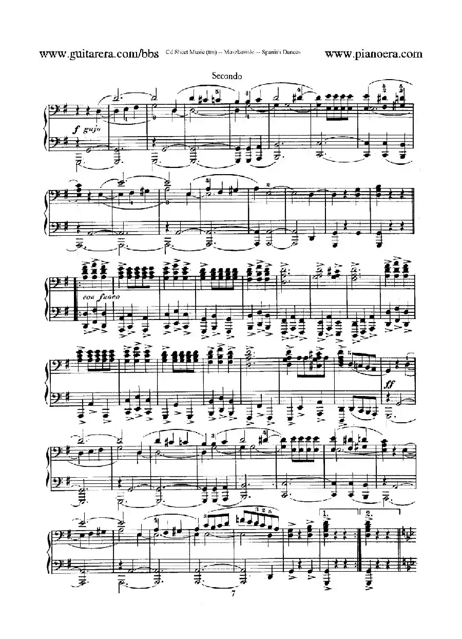 Spanish Dances Op.12(西班牙舞曲·四手联弹版)