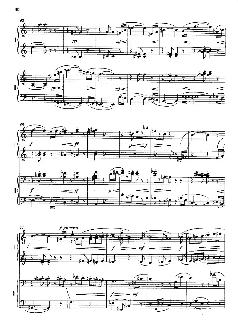 Vier Bagatellen Op.70(4首小品·Ⅳ·四手联弹)