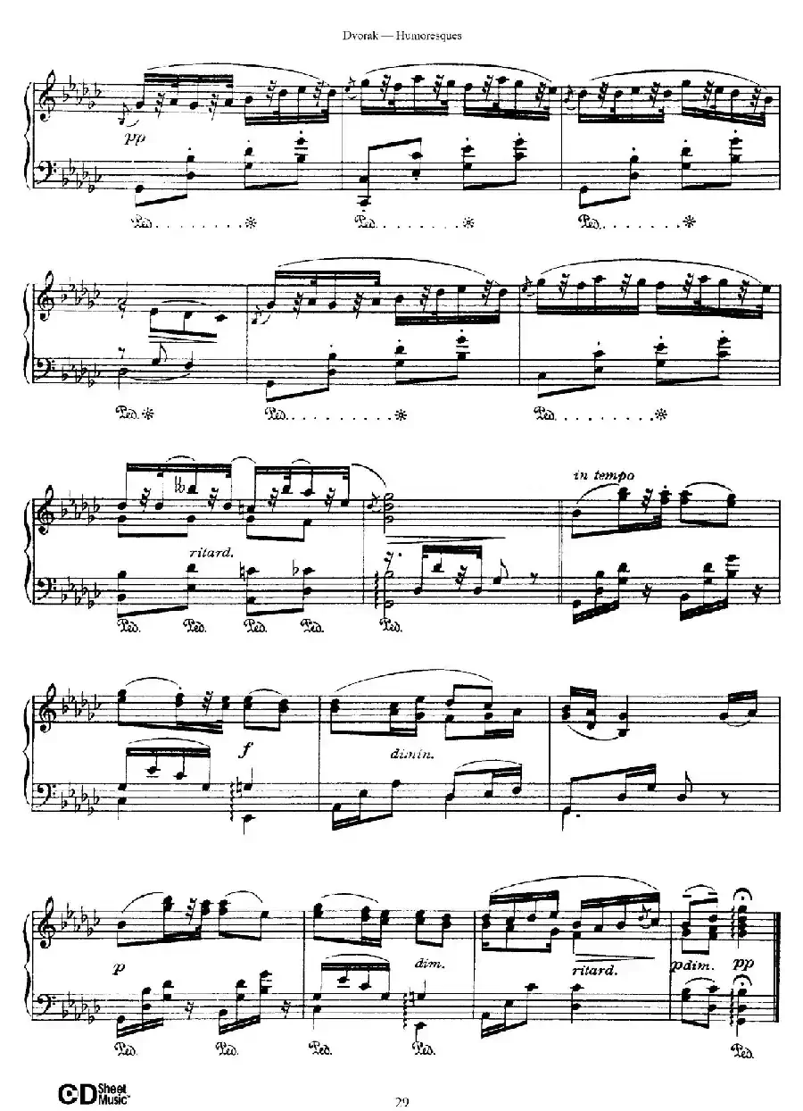 8 Humoresques Op.101(8首幽默曲·7)