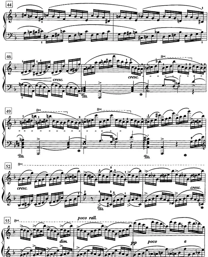 钢琴教程第八级 练习曲(Op.10 No.8)